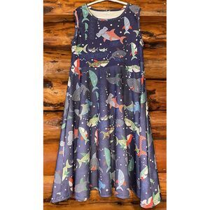 Funnyco‎ Kid Marine Life Ocean Animals Dress XL (14-16)